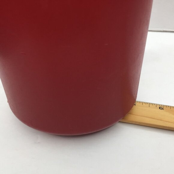 Vintage Tupperware 1.5 Quart Red Pitcher 1676-1 Push Button Seal Lid - Picture 16 of 16
